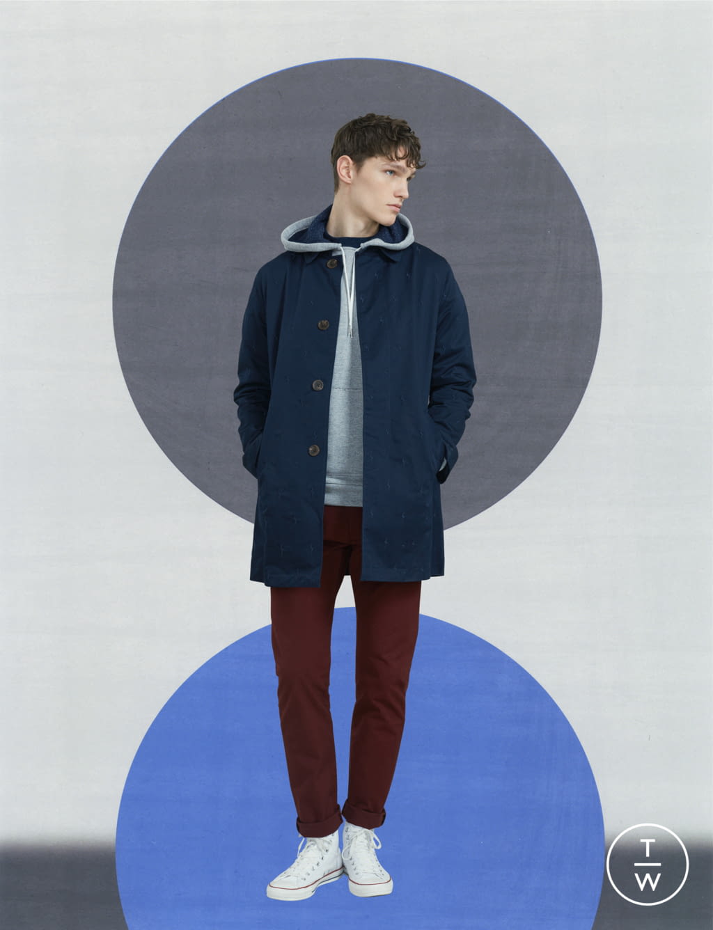 Fashion Week Paris Fall/Winter 2017 look 23 de la collection Maison Kitsuné menswear
