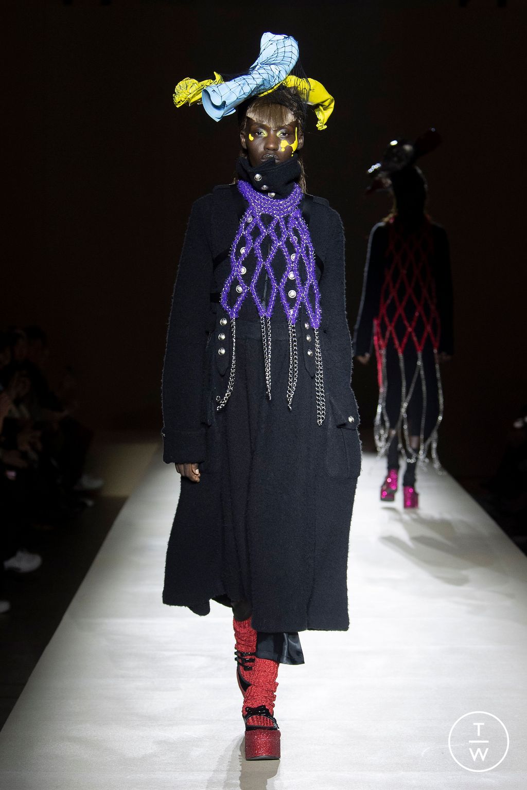 Fashion Week Paris Fall/Winter 2023 look 18 from the Noir Kei Ninomiya collection 女装