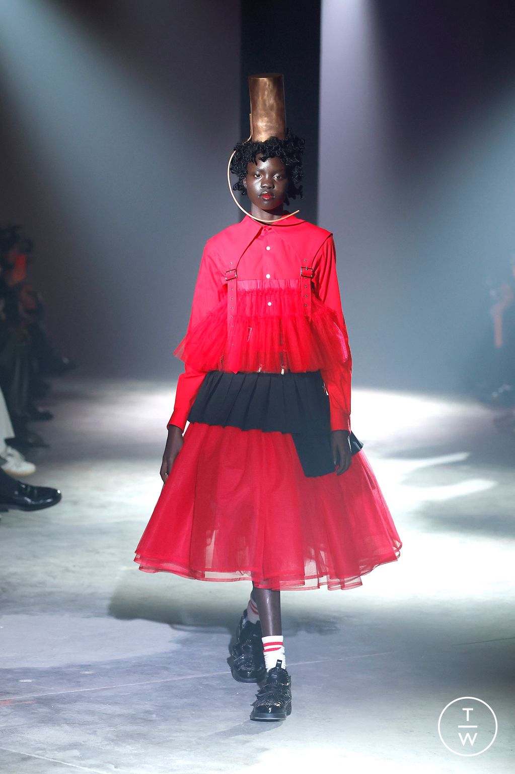 Fashion Week Paris Spring/Summer 2025 look 10 from the Noir Kei Ninomiya collection womenswear