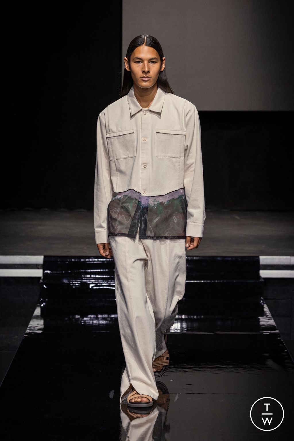 Fashion Week Paris Spring-Summer 2025 look 4 from the Not Boring - Saudi 100 collection 男装