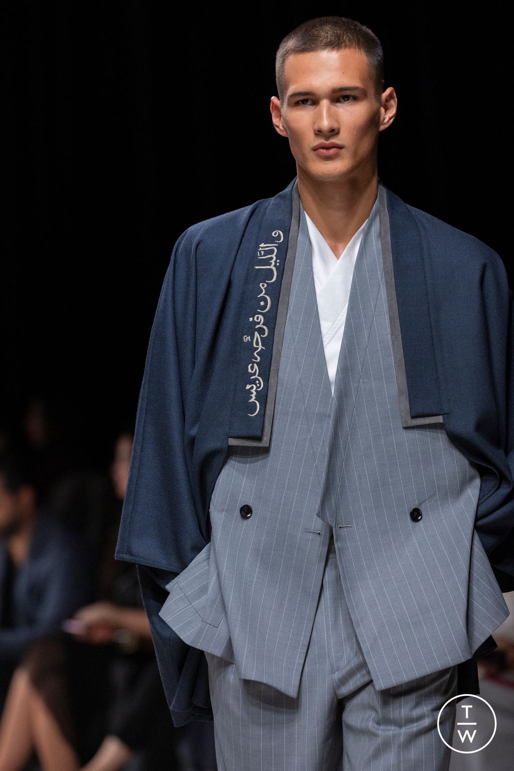 Fashion Week Paris Spring/Summer 2025 look 13 de la collection Noura Sulaiman - Saudi 100 menswear