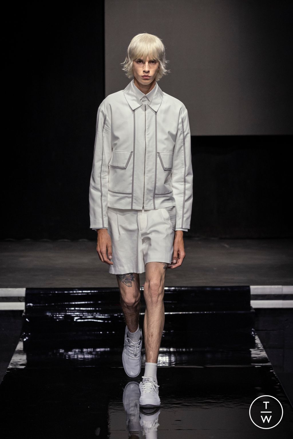 Fashion Week Paris Spring-Summer 2025 look 48 from the Saudi 100 collection menswear