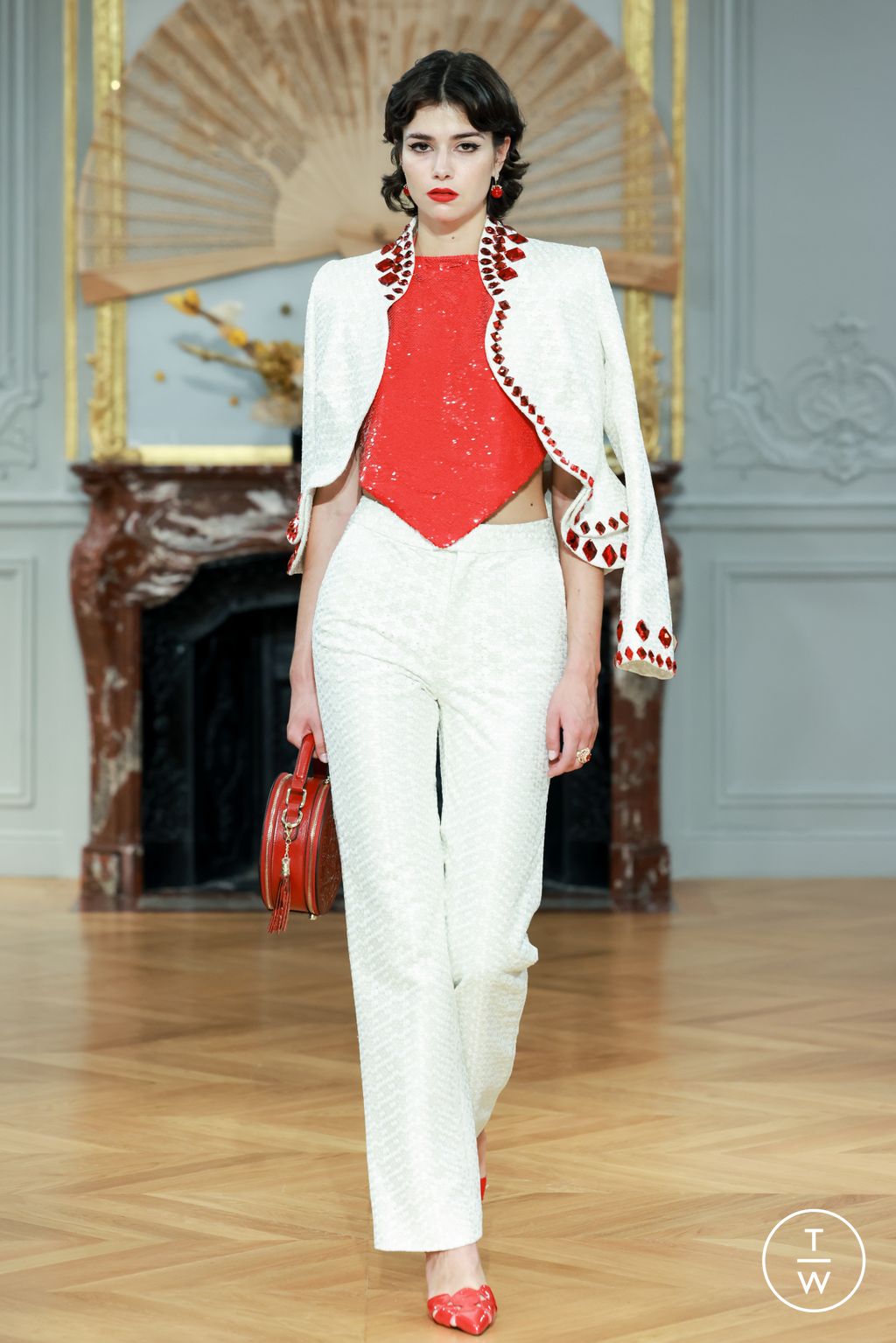 Fashion Week Paris Spring/Summer 2024 look 3 from the Laurence XU collection womenswear