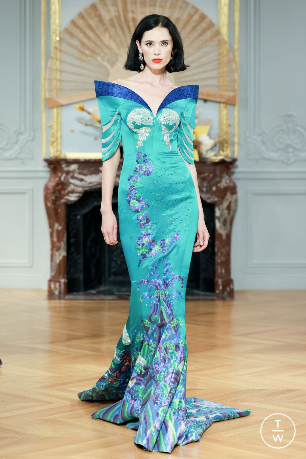 Fashion Week Paris Spring/Summer 2024 look 5 from the Laurence XU collection 女装