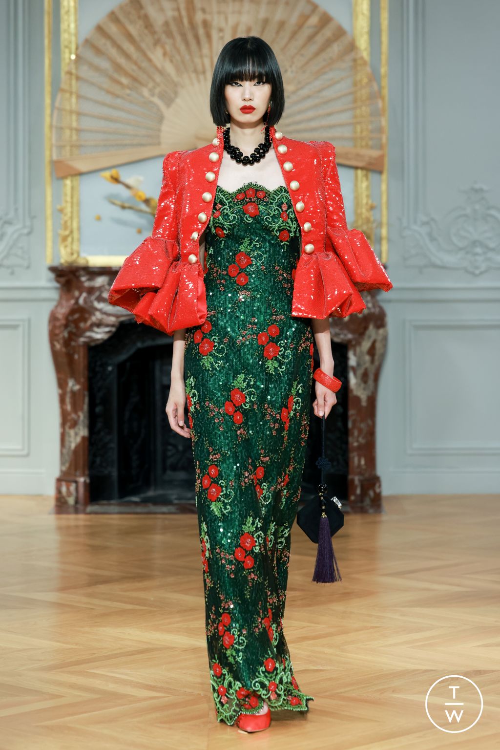 Fashion Week Paris Spring/Summer 2024 look 18 from the Laurence XU collection womenswear