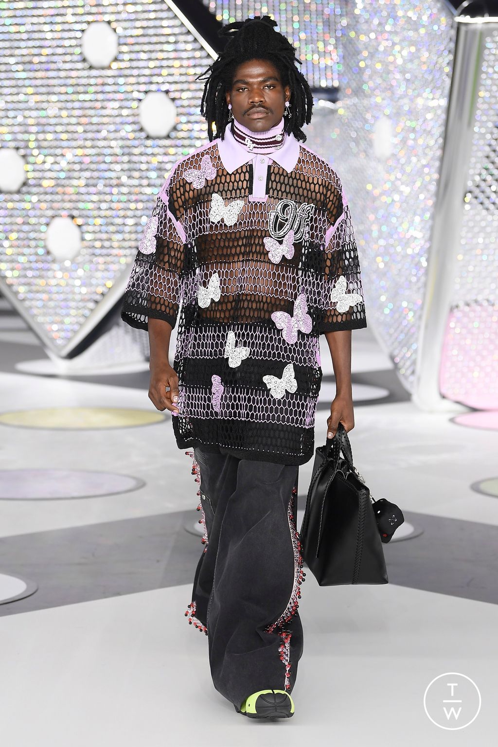 Fashion Week Paris Fall/Winter 2024 look 58 from the Off-White collection womenswear