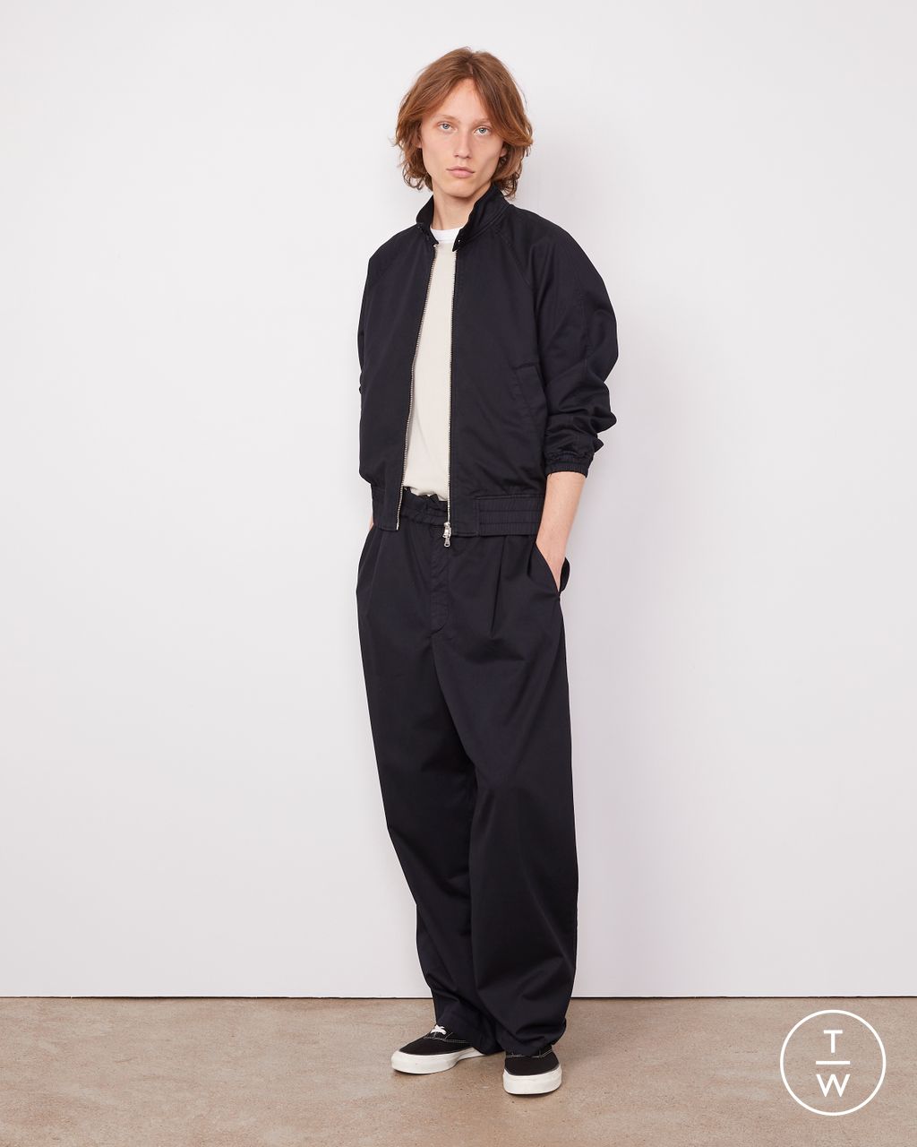 Fashion Week Paris Resort 2026 look 8 de la collection Officine Générale menswear