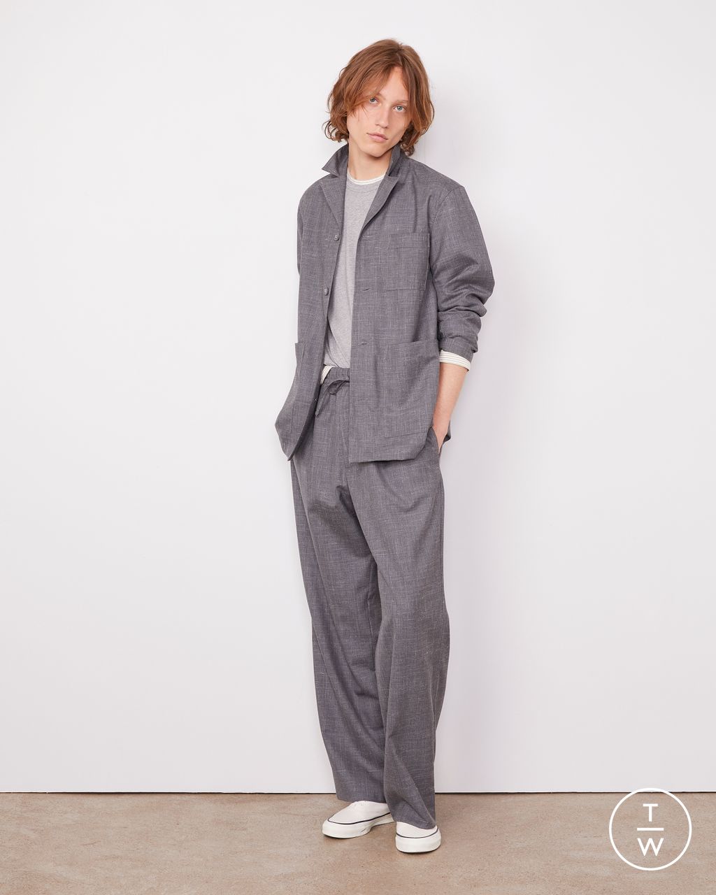 Fashion Week Paris Resort 2026 look 9 de la collection Officine Générale menswear
