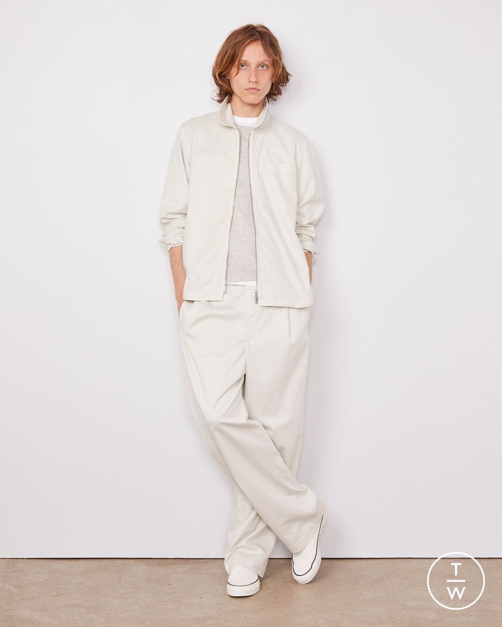 Fashion Week Paris Resort 2026 look 14 from the Officine Générale collection menswear