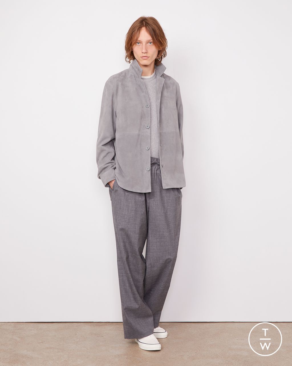 Fashion Week Paris Resort 2026 look 15 de la collection Officine Générale menswear
