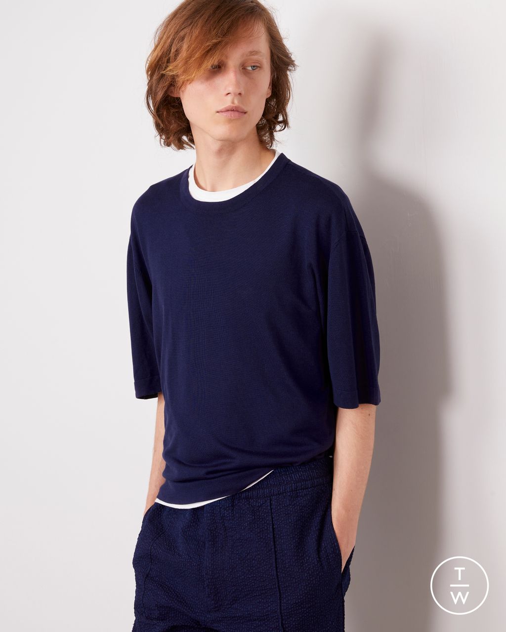 Fashion Week Paris Resort 2026 look 16 from the Officine Générale collection menswear