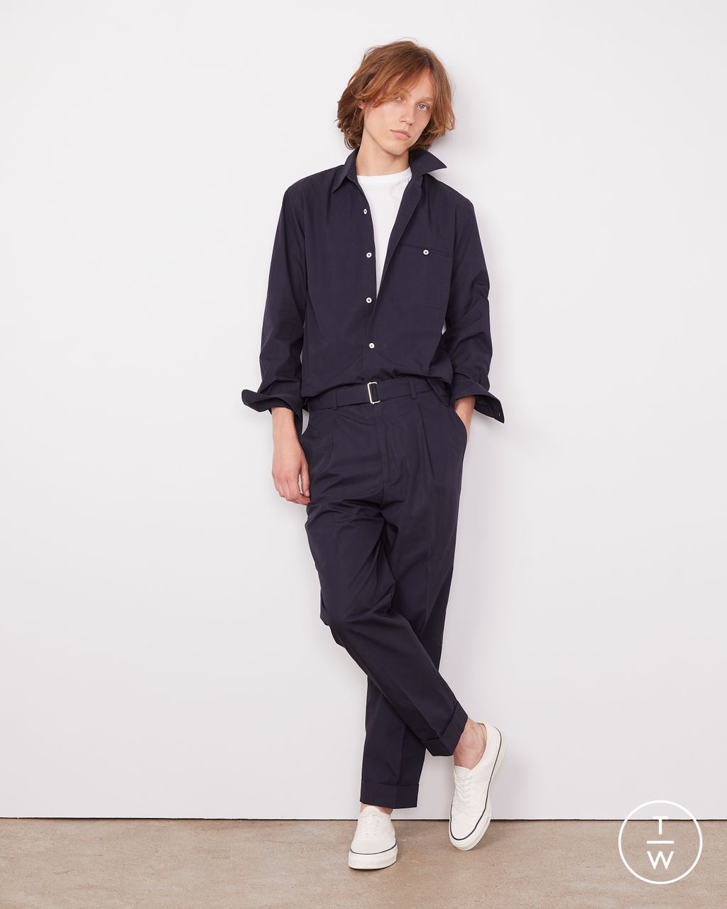 Fashion Week Paris Resort 2026 look 19 from the Officine Générale collection menswear