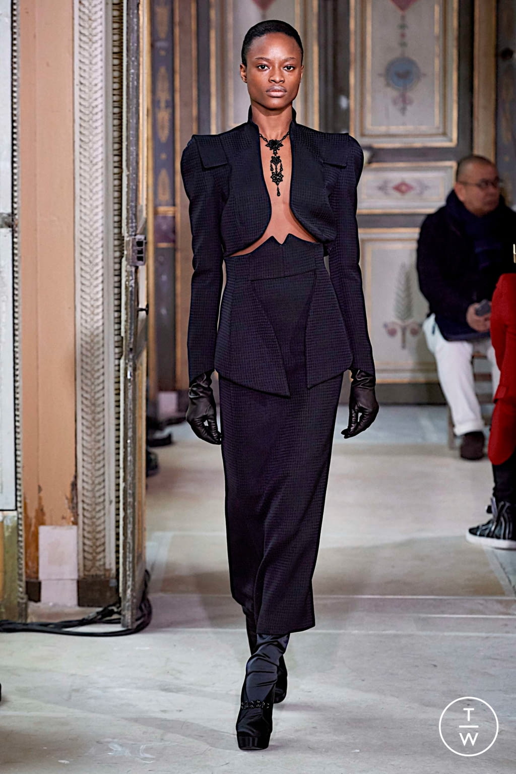 Fashion Week Paris Fall/Winter 2019 look 19 from the Olivier Theyskens collection womenswear