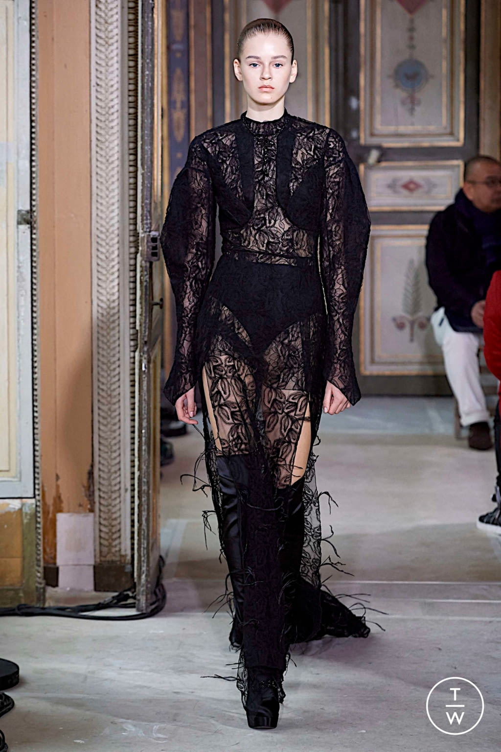 Fashion Week Paris Fall/Winter 2019 look 34 from the Olivier Theyskens collection womenswear