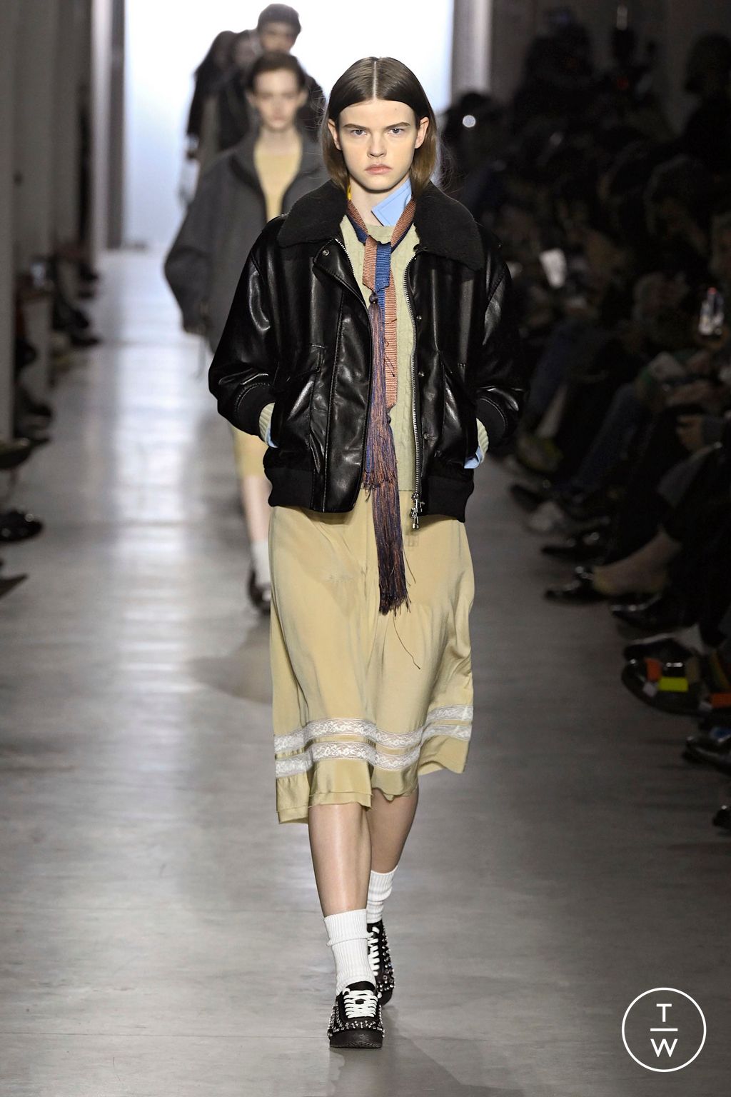 Fashion Week Milan Fall/Winter 2025 look 16 from the Onitsuka Tiger collection womenswear