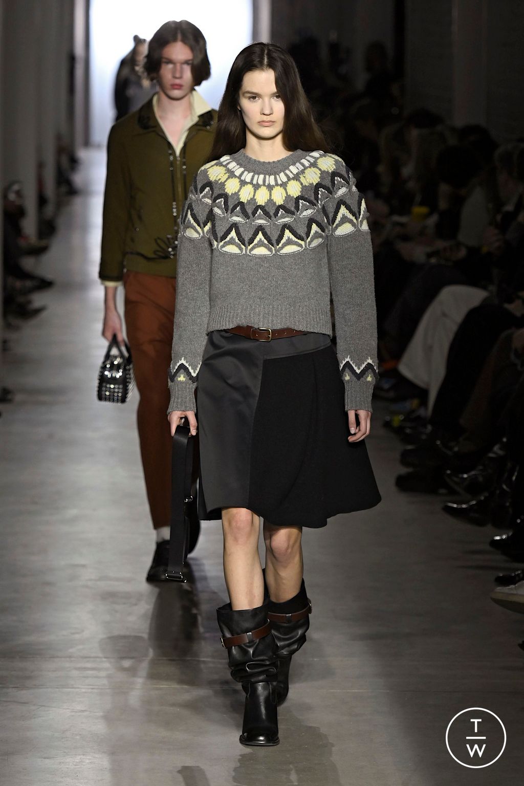 Fashion Week Milan Fall/Winter 2025 look 33 from the Onitsuka Tiger collection womenswear