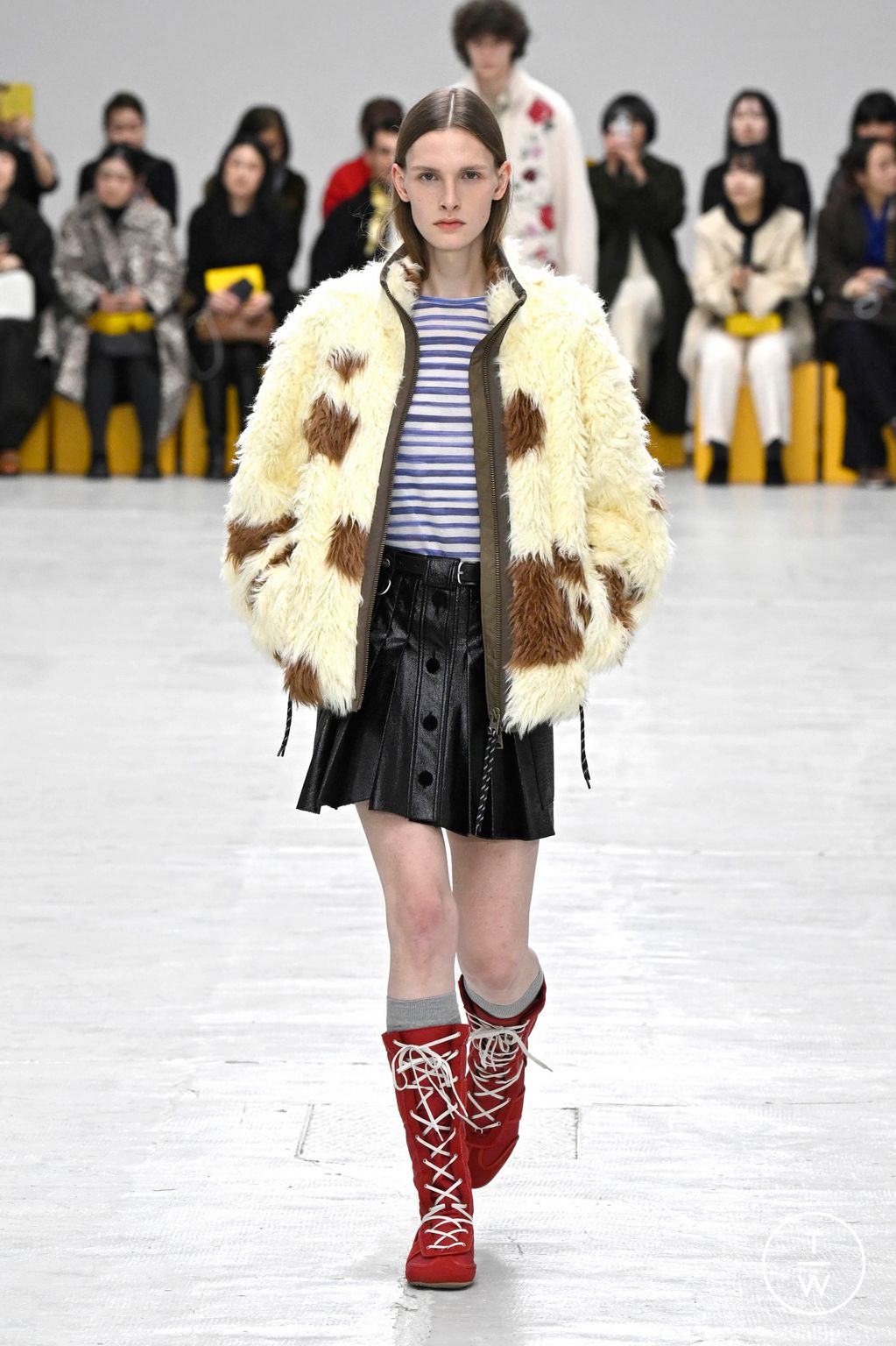 Fashion Week Milan Fall/Winter 2026 look 3 from the Onitsuka Tiger collection womenswear