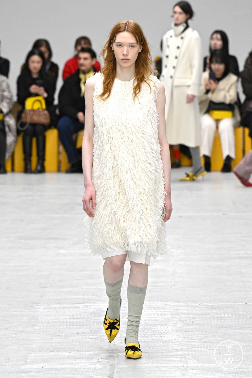 Fashion Week Milan Fall/Winter 2026 look 8 from the Onitsuka Tiger collection womenswear