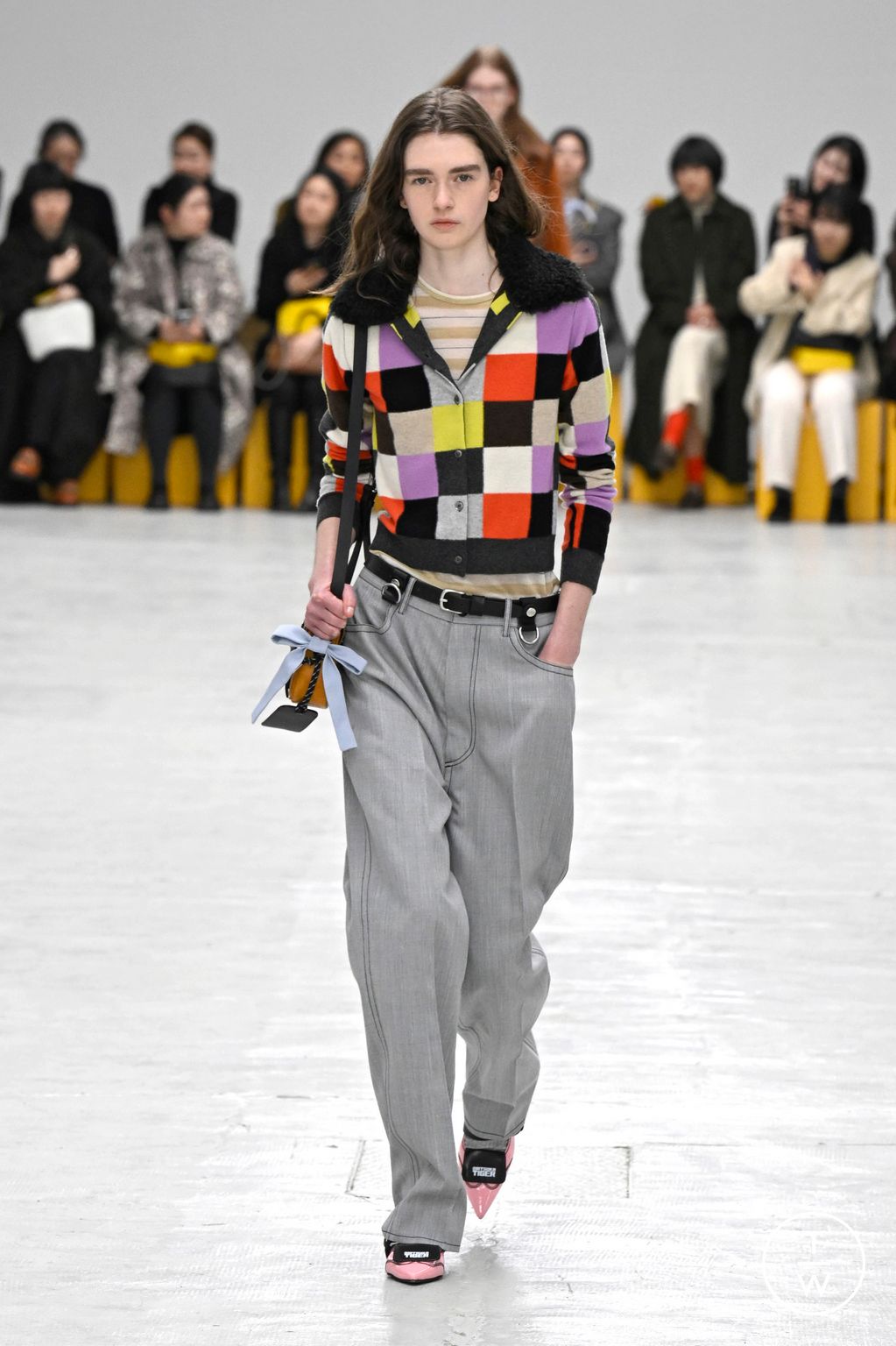 Fashion Week Milan Fall/Winter 2026 look 11 from the Onitsuka Tiger collection womenswear