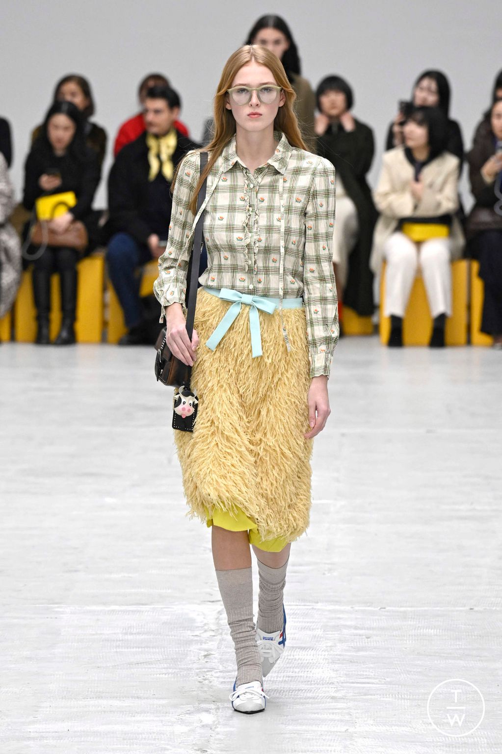 Fashion Week Milan Fall/Winter 2026 look 16 from the Onitsuka Tiger collection womenswear