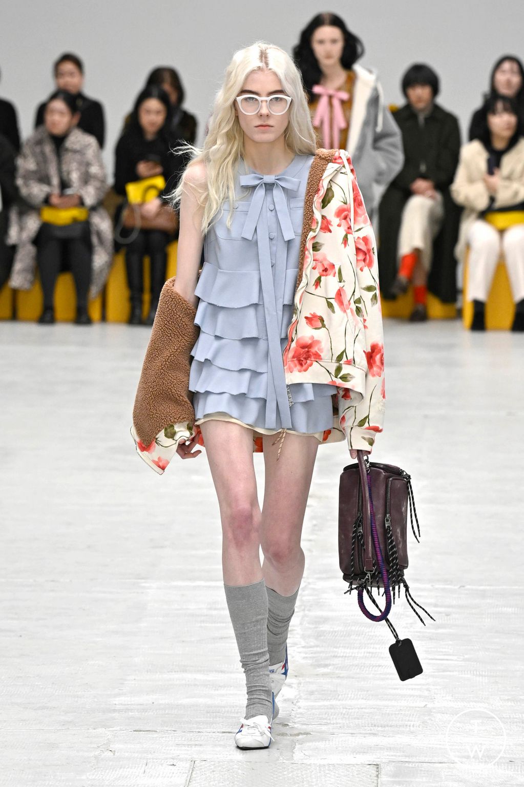 Fashion Week Milan Fall/Winter 2026 look 20 from the Onitsuka Tiger collection womenswear