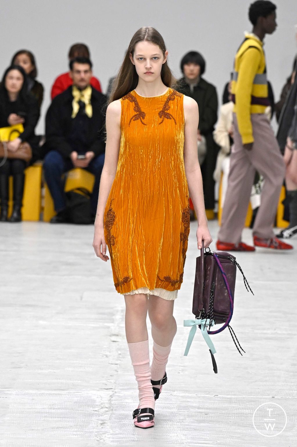 Fashion Week Milan Fall/Winter 2026 look 22 from the Onitsuka Tiger collection womenswear
