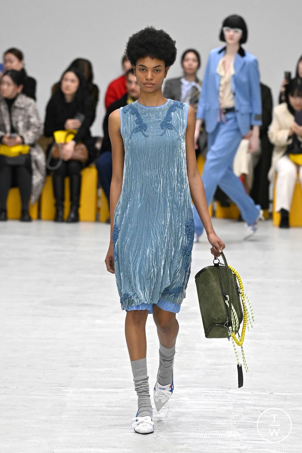 Fashion Week Milan Fall/Winter 2026 look 29 from the Onitsuka Tiger collection womenswear