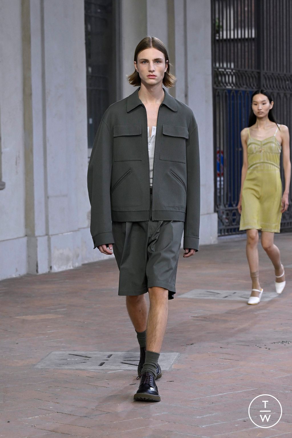 Fashion Week Milan Spring/Summer 2025 look 33 from the Onitsuka Tiger collection womenswear