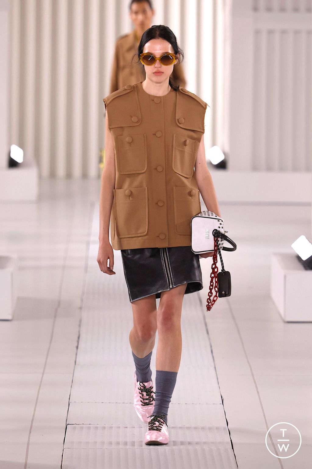 Fashion Week Milan Spring/Summer 2026 look 12 from the Onitsuka Tiger collection womenswear
