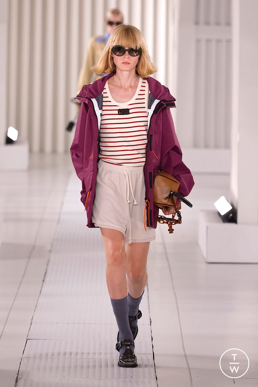 Fashion Week Milan Spring/Summer 2026 look 23 from the Onitsuka Tiger collection womenswear