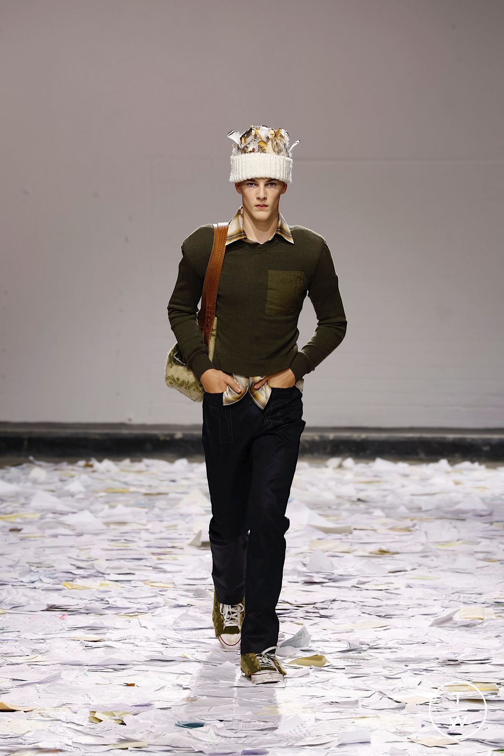 Fashion Week London Spring/Summer 2026 look 5 de la collection Oscar Ouyang womenswear