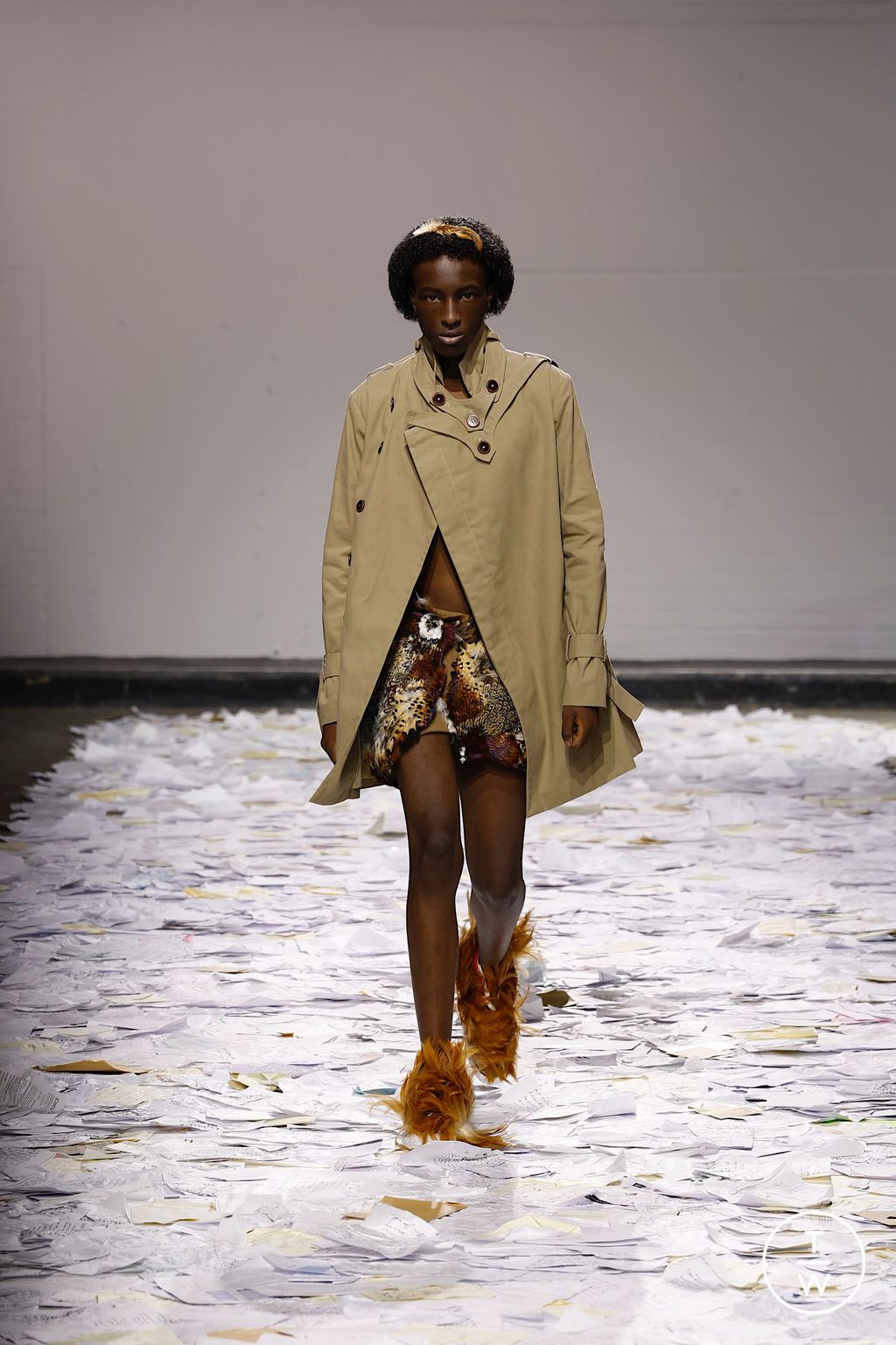 Fashion Week London Spring/Summer 2026 look 7 from the Oscar Ouyang collection womenswear