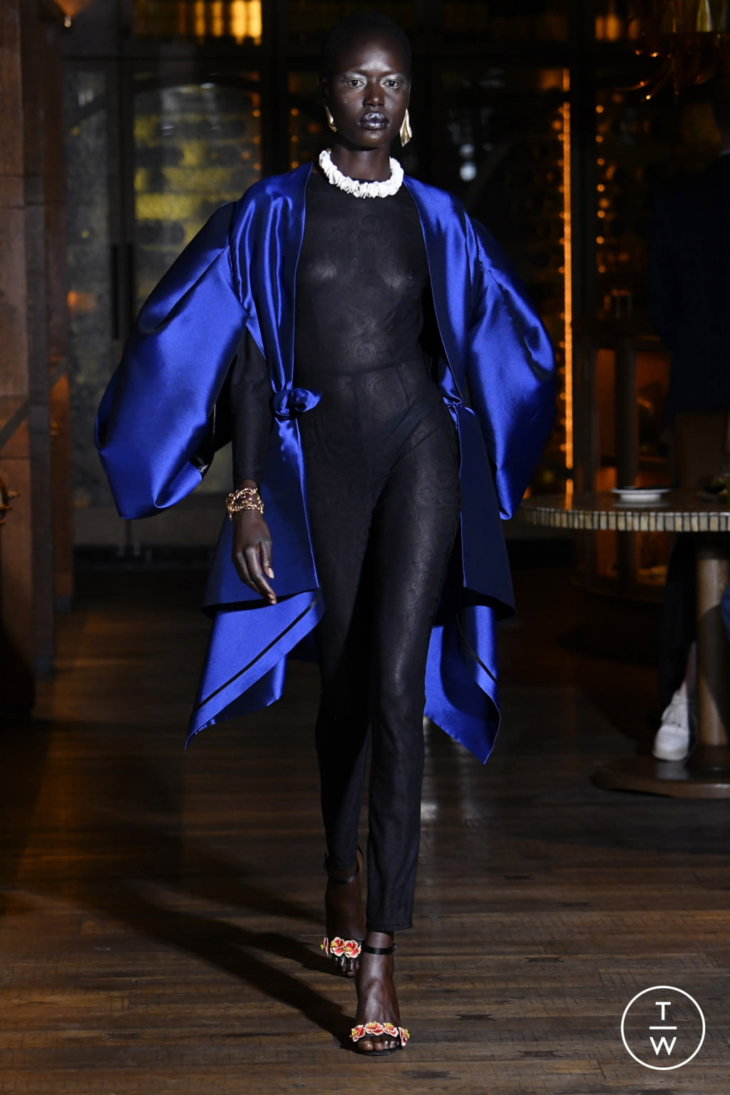 Fashion Week London Spring/Summer 2022 look 1 from the Osman collection womenswear