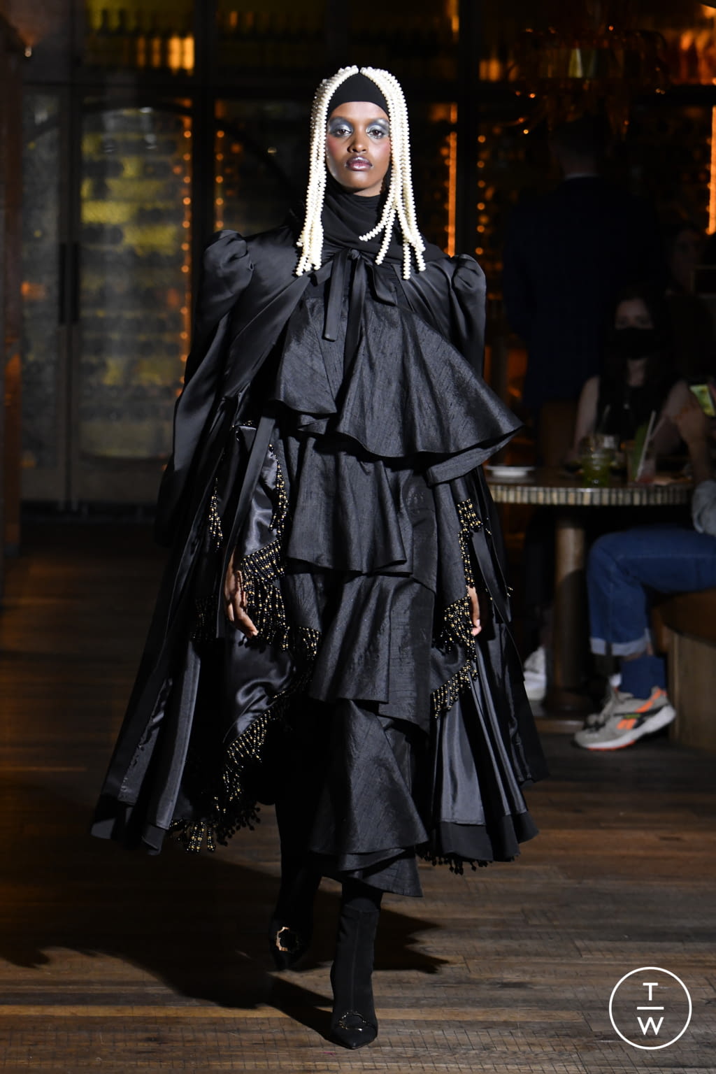 Fashion Week London Spring/Summer 2022 look 32 from the Osman collection womenswear