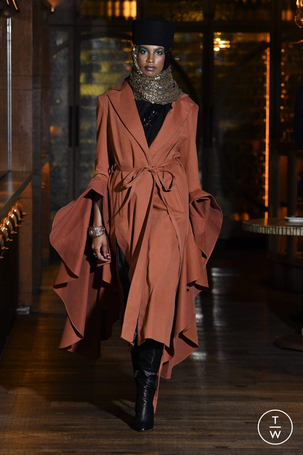 Fashion Week London Spring/Summer 2022 look 35 from the Osman collection 女装