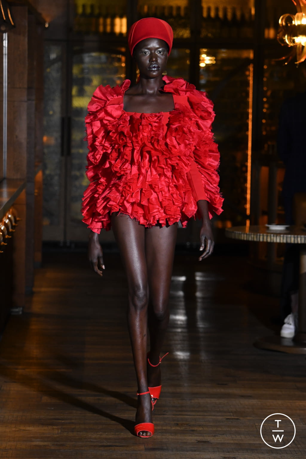 Fashion Week London Spring/Summer 2022 look 37 from the Osman collection womenswear