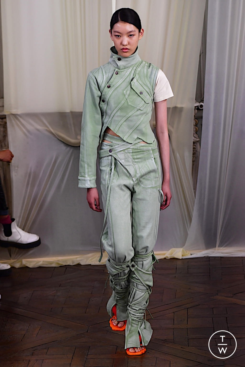 Fashion Week Paris Spring/Summer 2022 look 10 from the Ottolinger collection womenswear