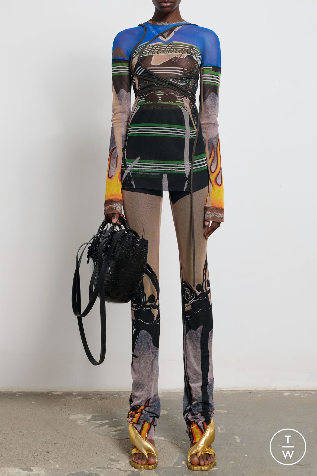Fashion Week Paris Resort 2025 look 10 from the Ottolinger collection womenswear