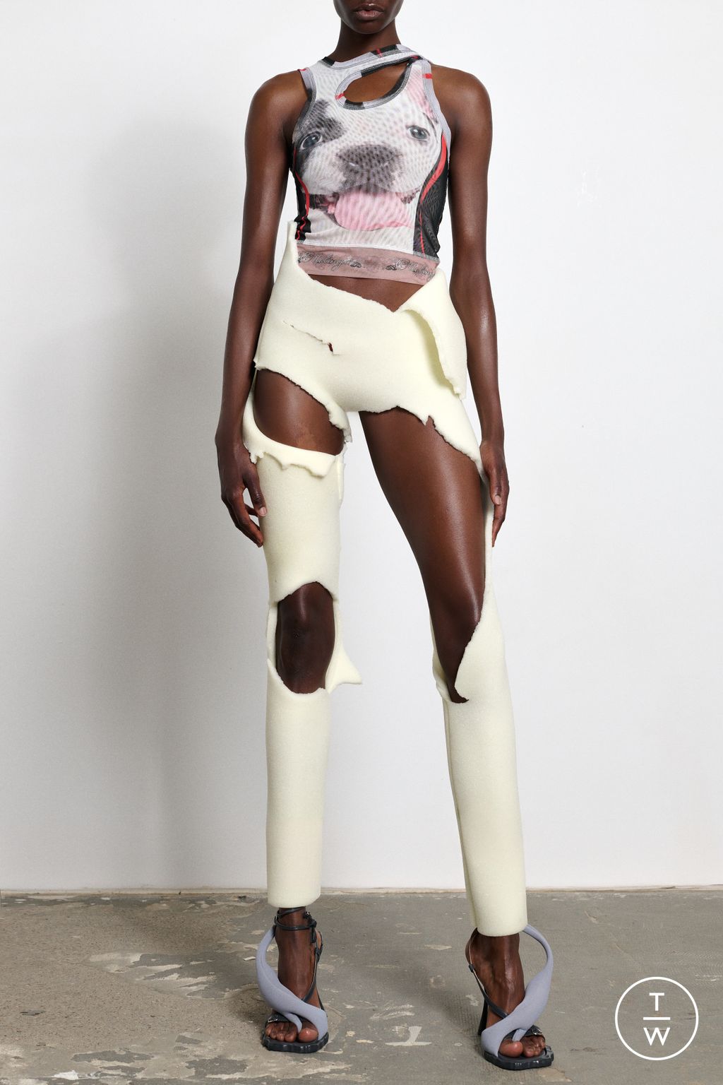 Fashion Week Paris Resort 2025 look 36 from the Ottolinger collection womenswear