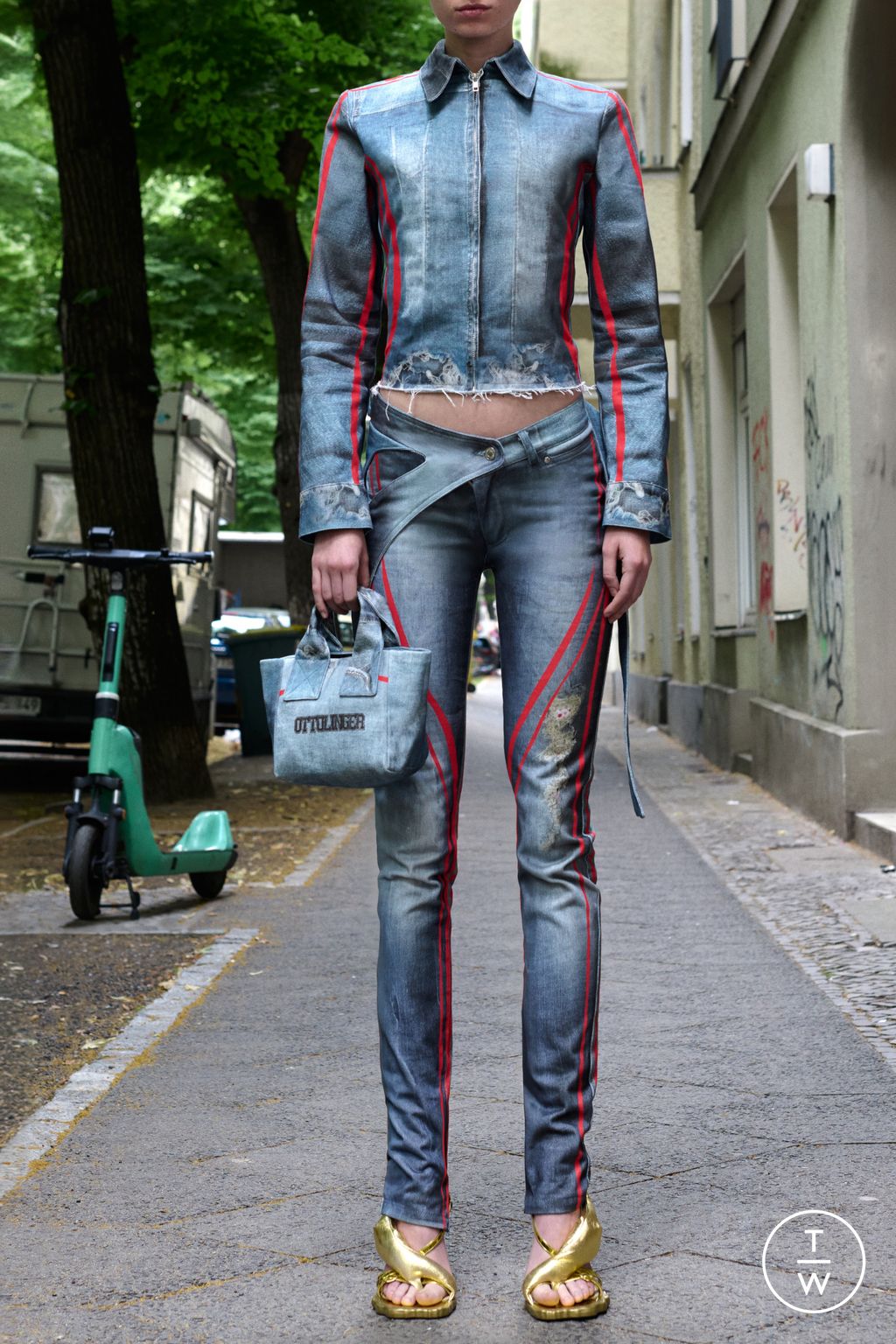 Fashion Week Paris Resort 2025 look 5 from the Ottolinger collection womenswear
