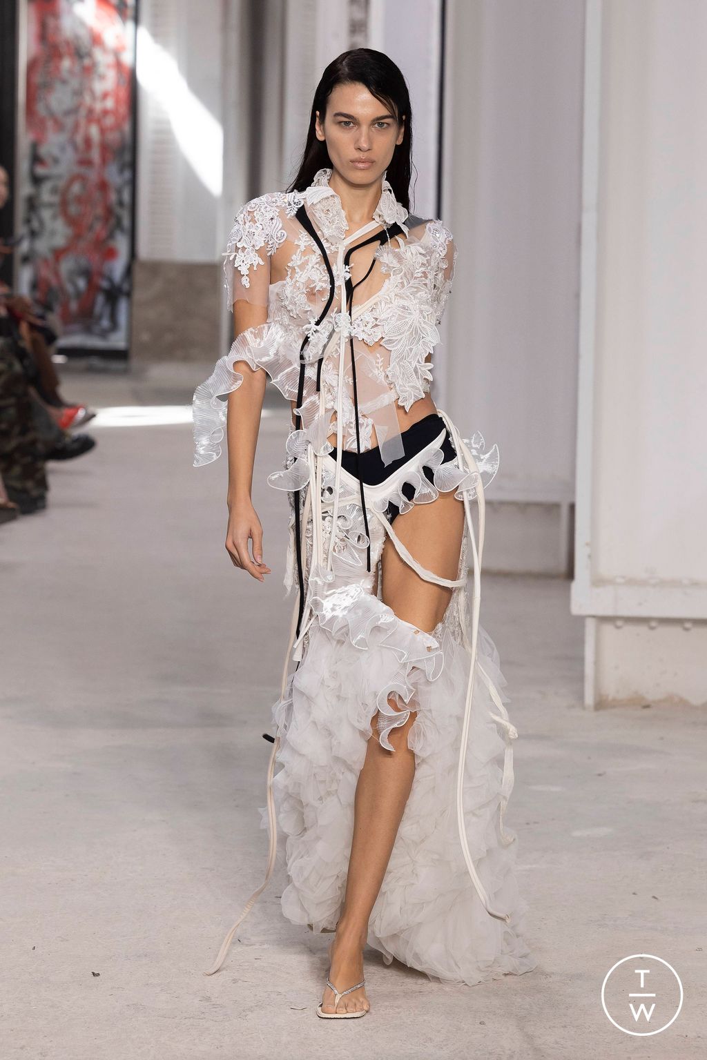 Fashion Week Paris Spring/Summer 2024 look 43 from the Ottolinger collection womenswear