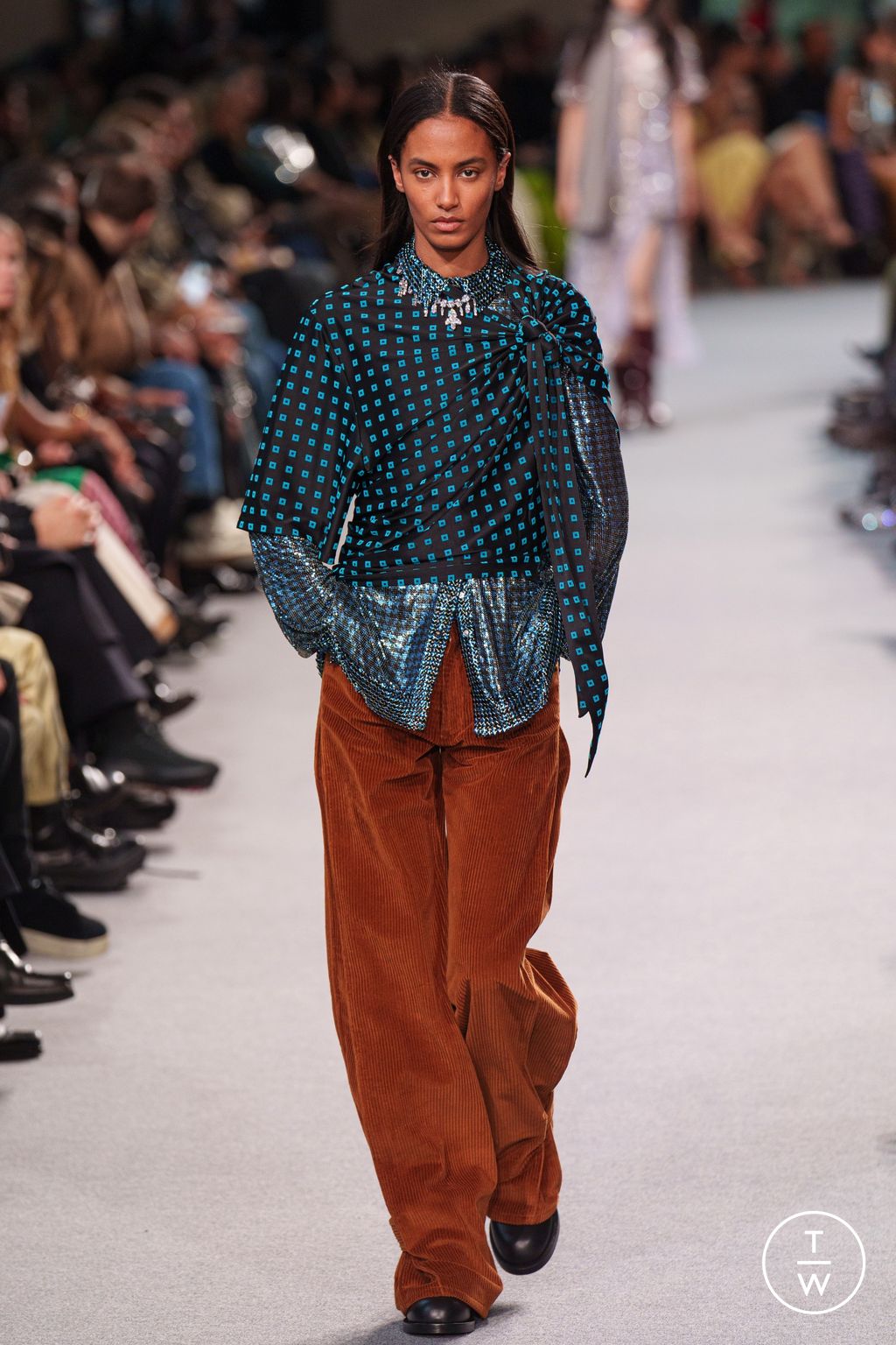 Fashion Week Paris Fall/Winter 2024 look 13 de la collection Rabanne womenswear
