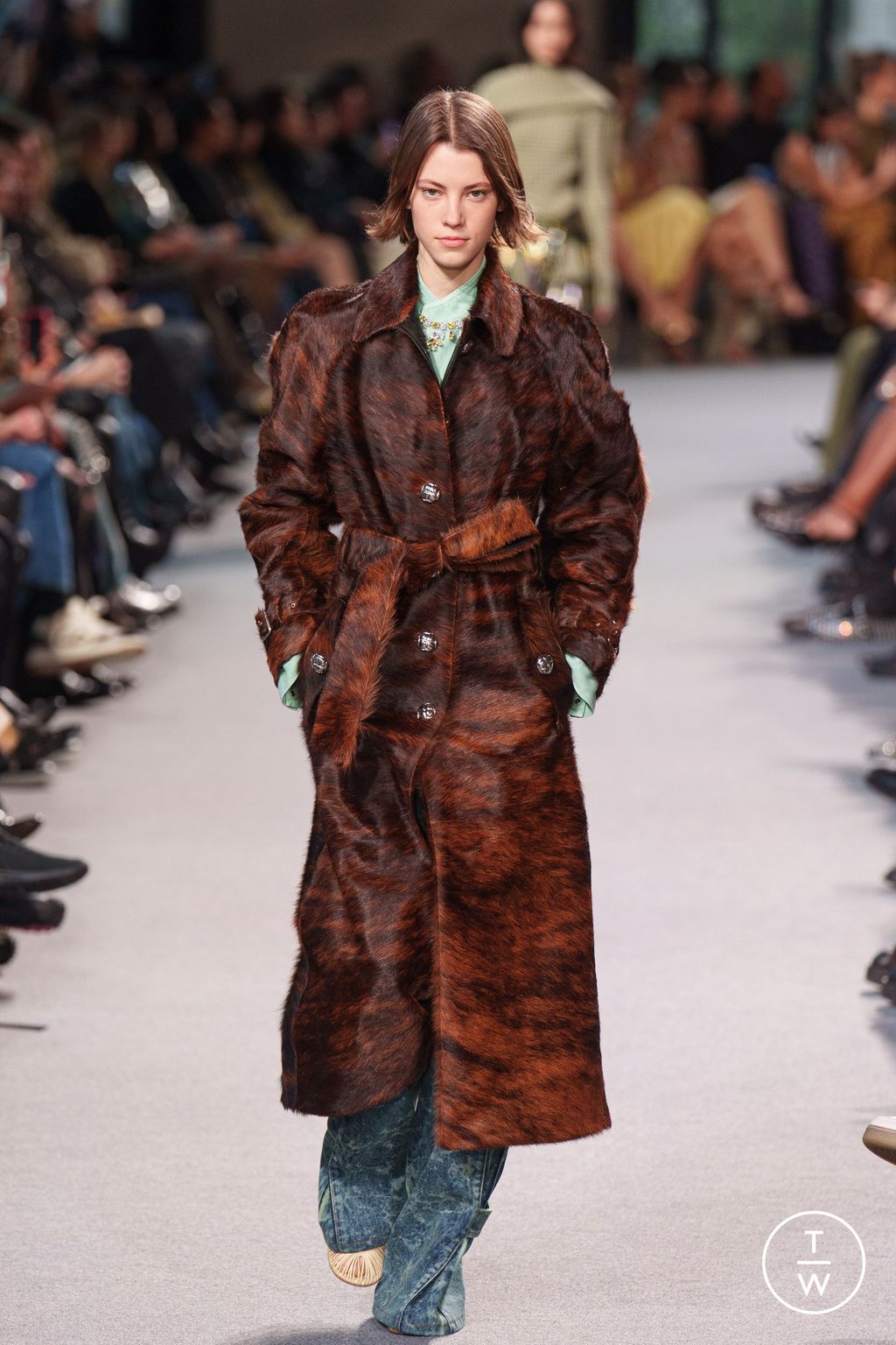 Fashion Week Paris Fall/Winter 2024 look 30 de la collection Rabanne womenswear