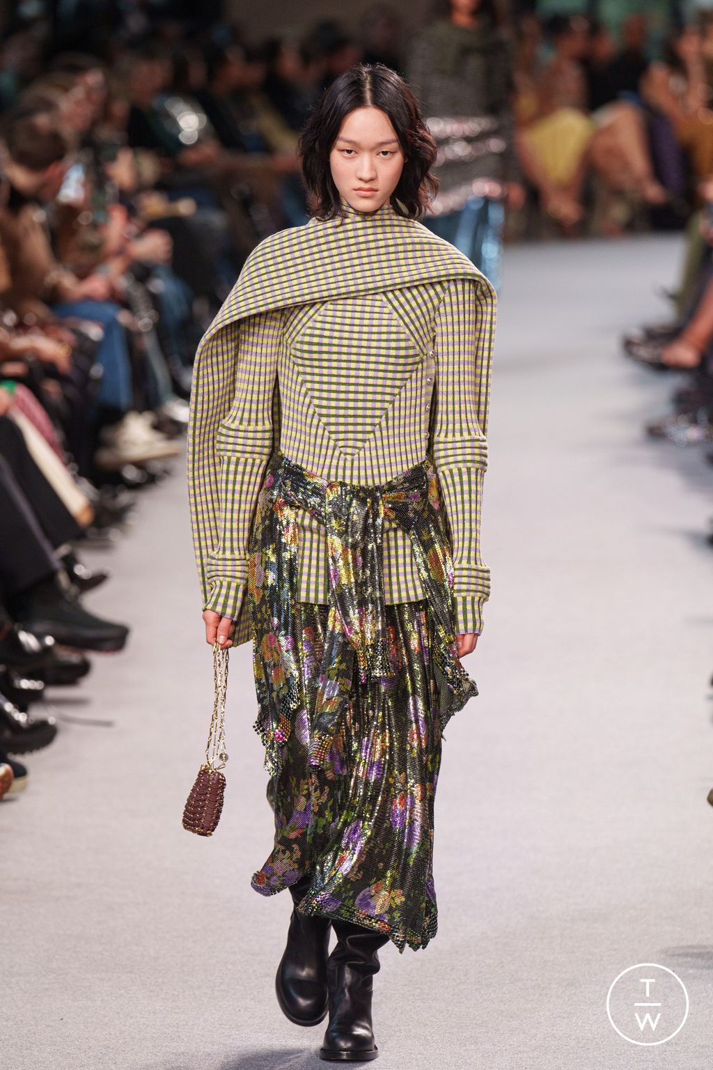 Fashion Week Paris Fall/Winter 2024 look 31 de la collection Rabanne womenswear
