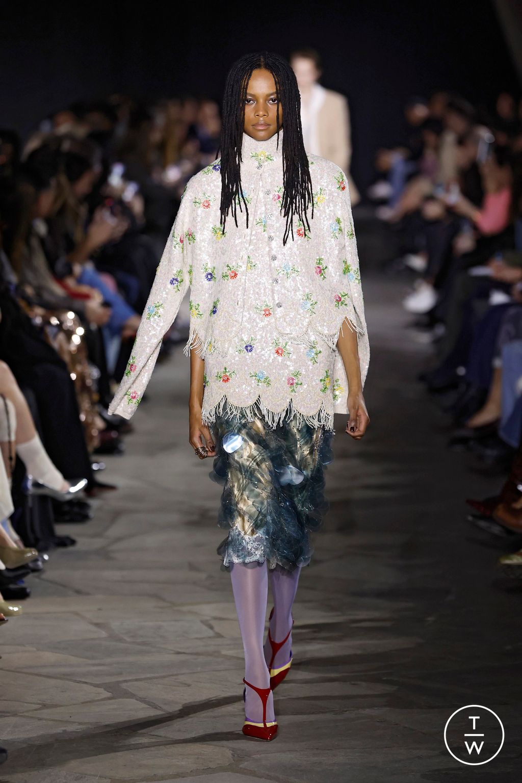 Fashion Week Paris Fall/Winter 2026 look 2 de la collection Rabanne womenswear