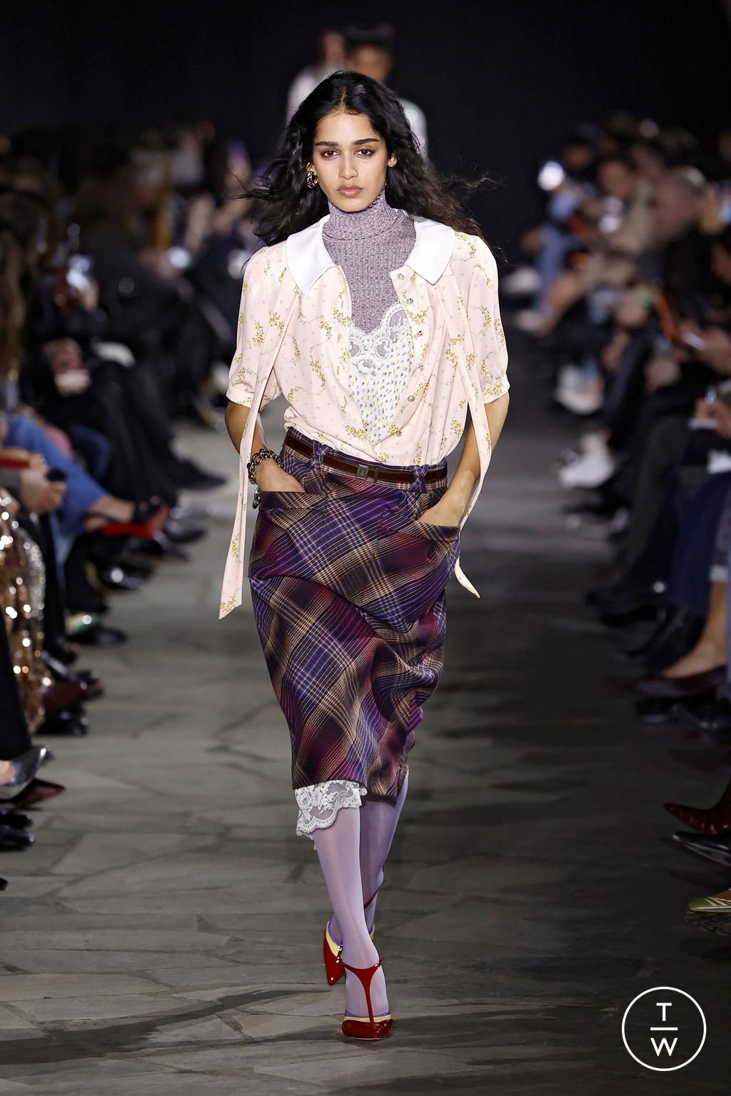 Fashion Week Paris Fall/Winter 2026 look 6 de la collection Rabanne womenswear