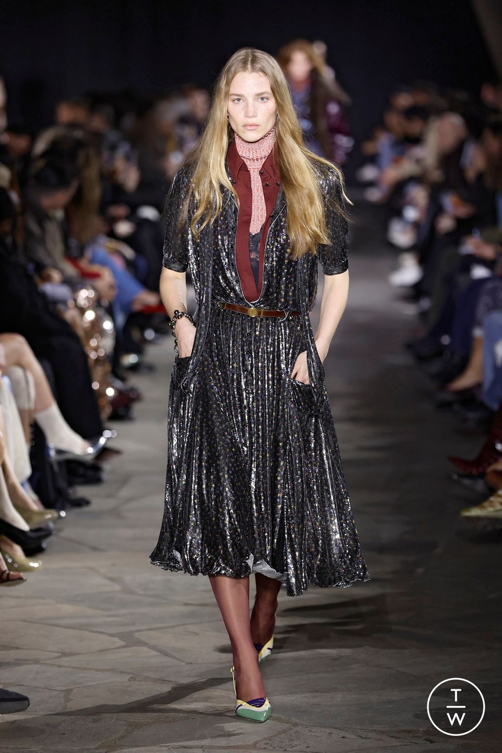 Fashion Week Paris Fall/Winter 2026 look 9 de la collection Rabanne womenswear