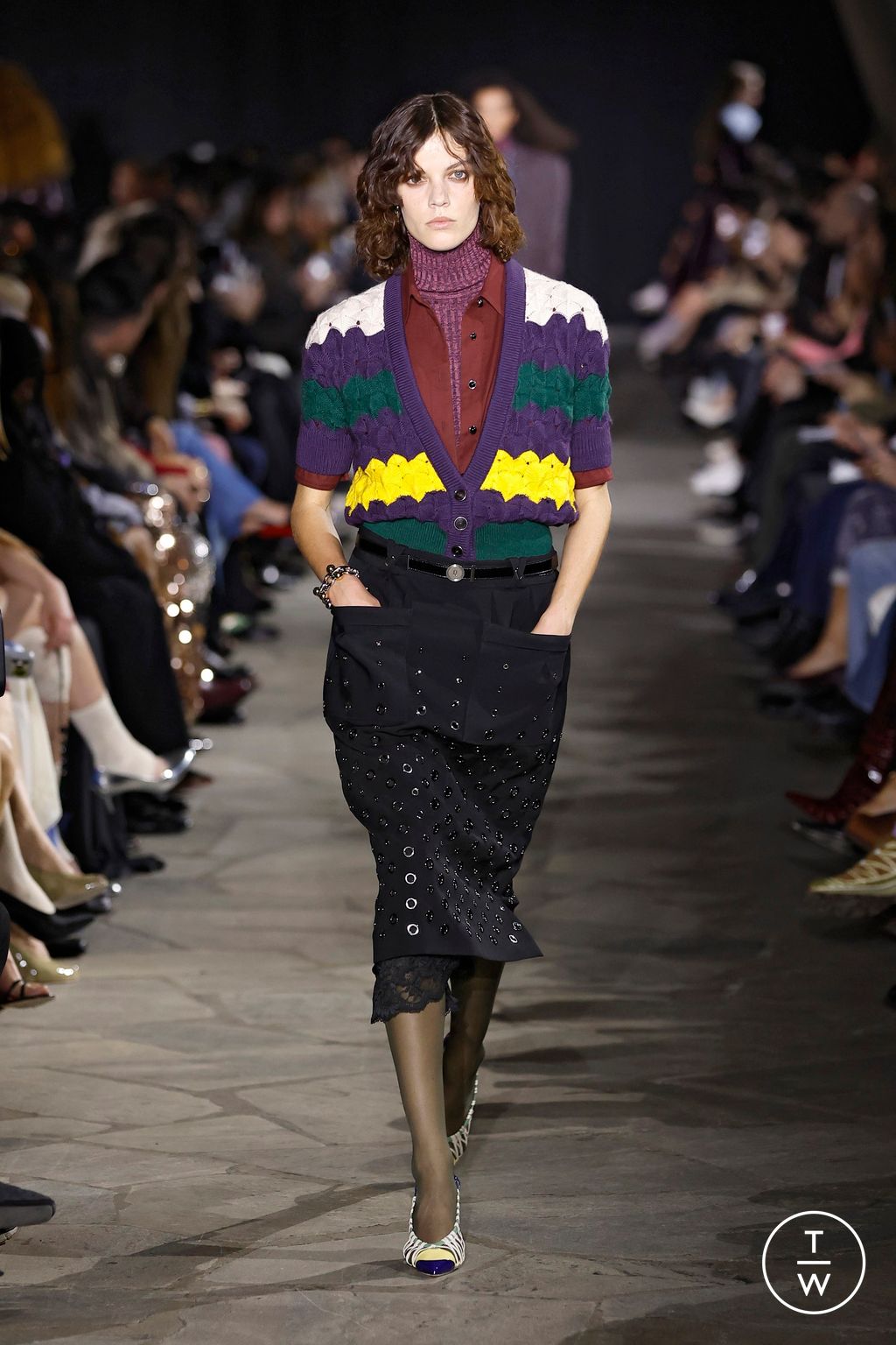 Fashion Week Paris Fall/Winter 2026 look 12 from the Rabanne collection 女装
