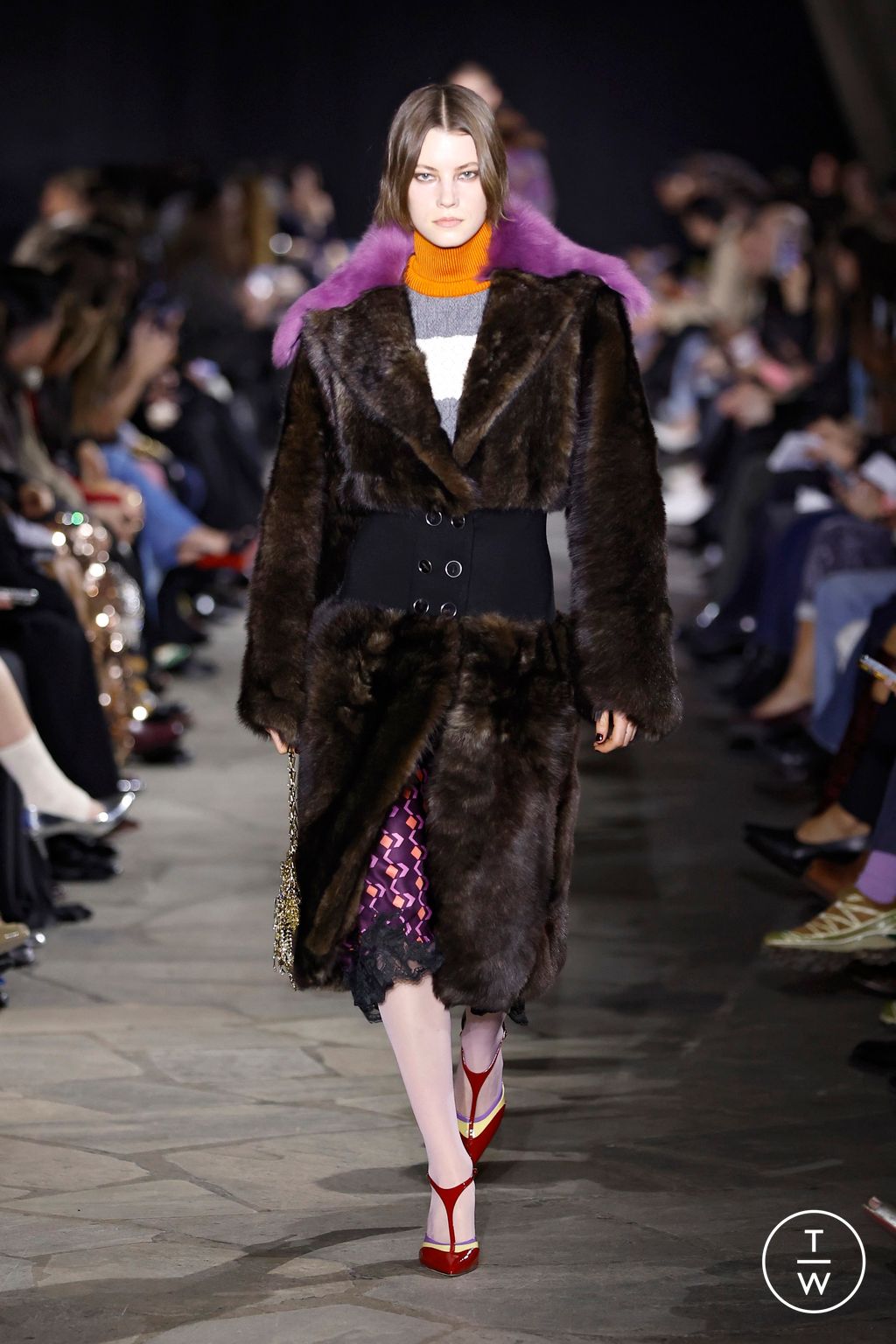 Fashion Week Paris Fall/Winter 2026 look 15 de la collection Rabanne womenswear