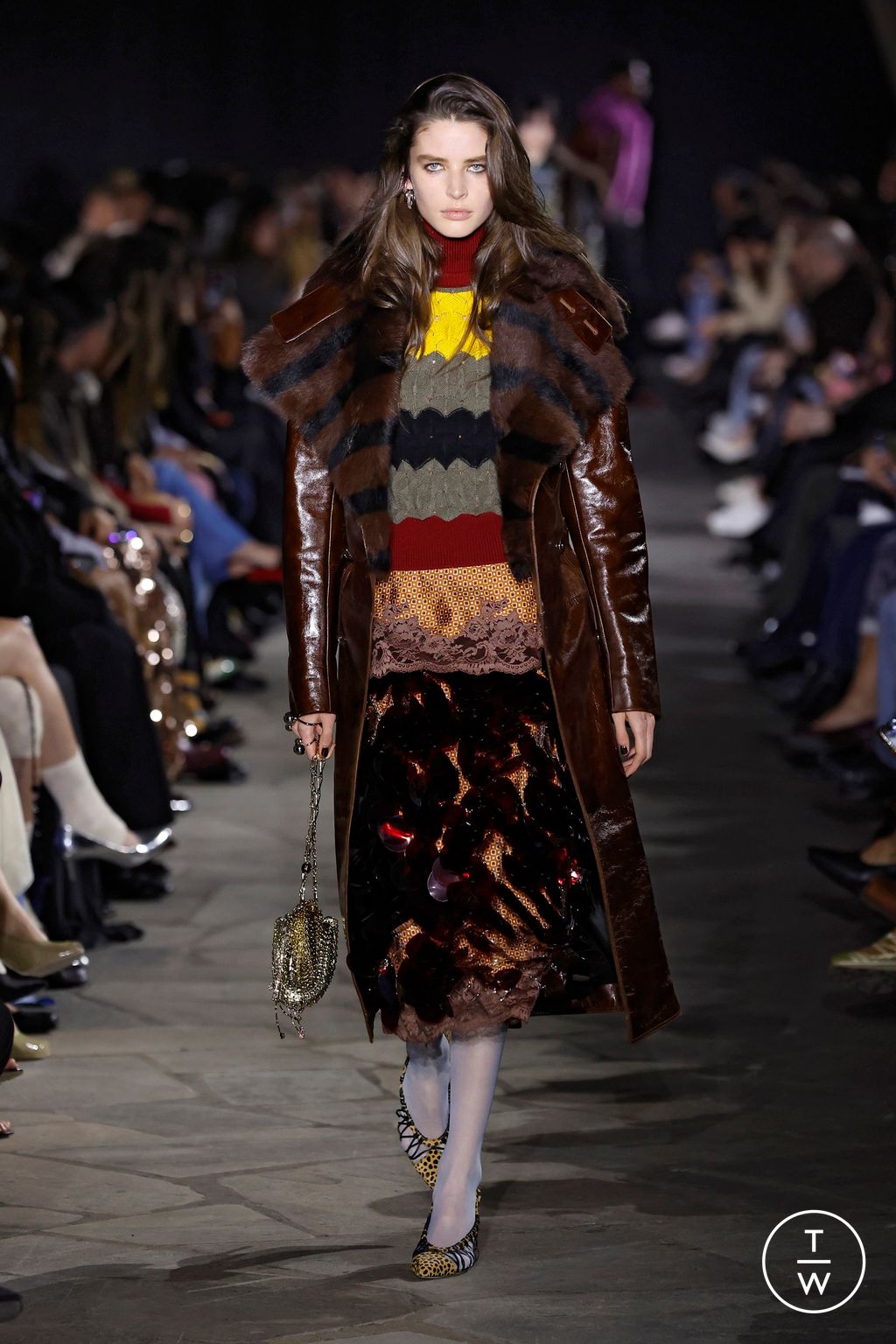 Fashion Week Paris Fall/Winter 2026 look 18 de la collection Rabanne womenswear